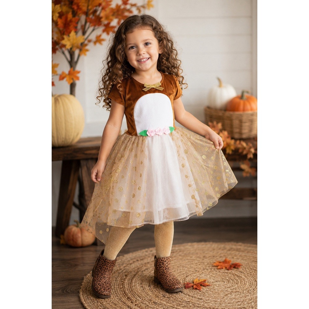 Hyde & Eek Toddler Fawn Deer Halloween Costume Dress 4T 5T Target